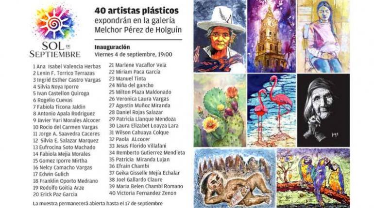 Sol de Septiembre reúne a 40 artistas en Cochabamba 10 Sol de Septiembre reúne a 40 artistas en Cochabamba
